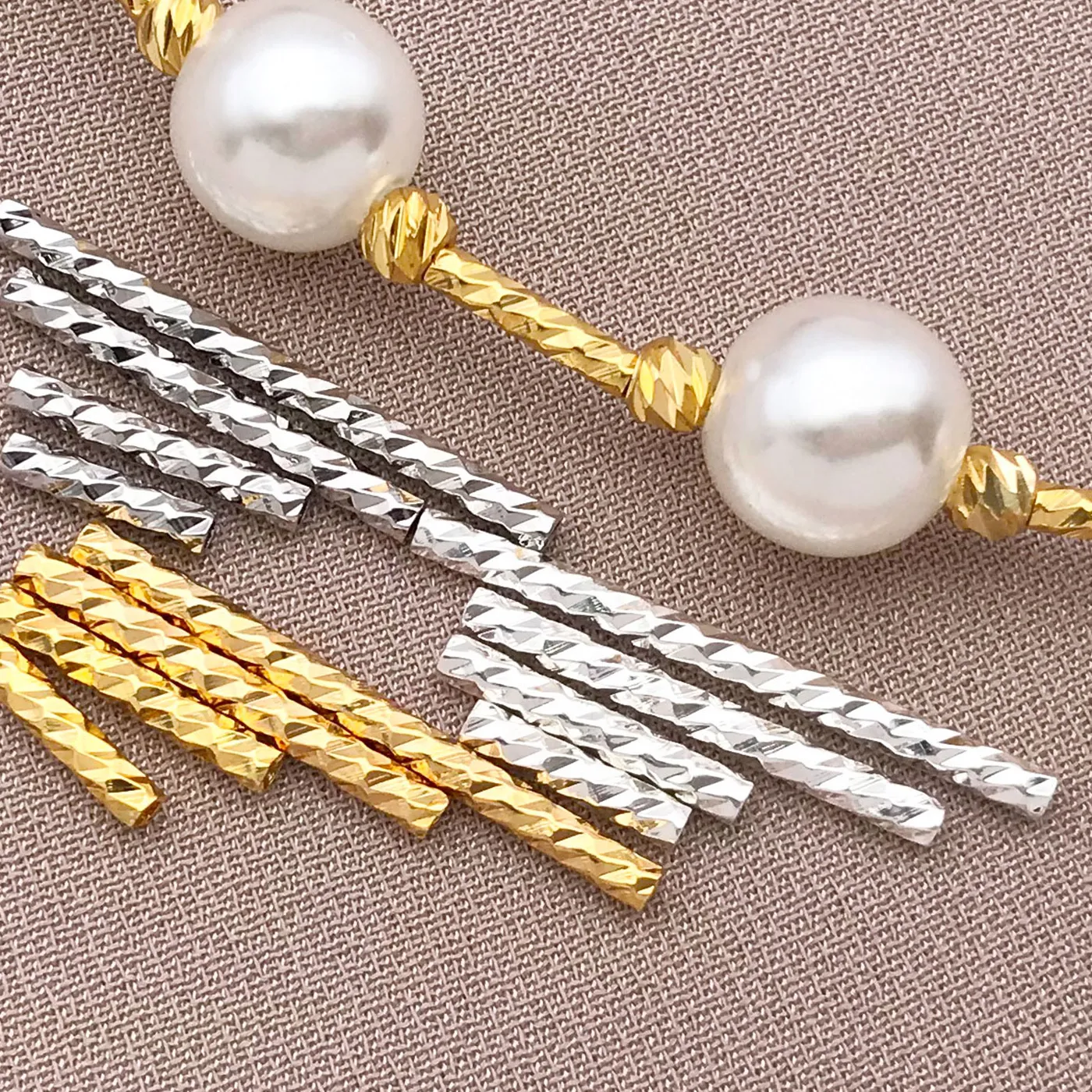 Authentic 20pcs 18K Copper Plated True Golden Thick Silvery Platinum Batch Flower Connection Tube, DIY Bracelet Jewelry Making Accessories