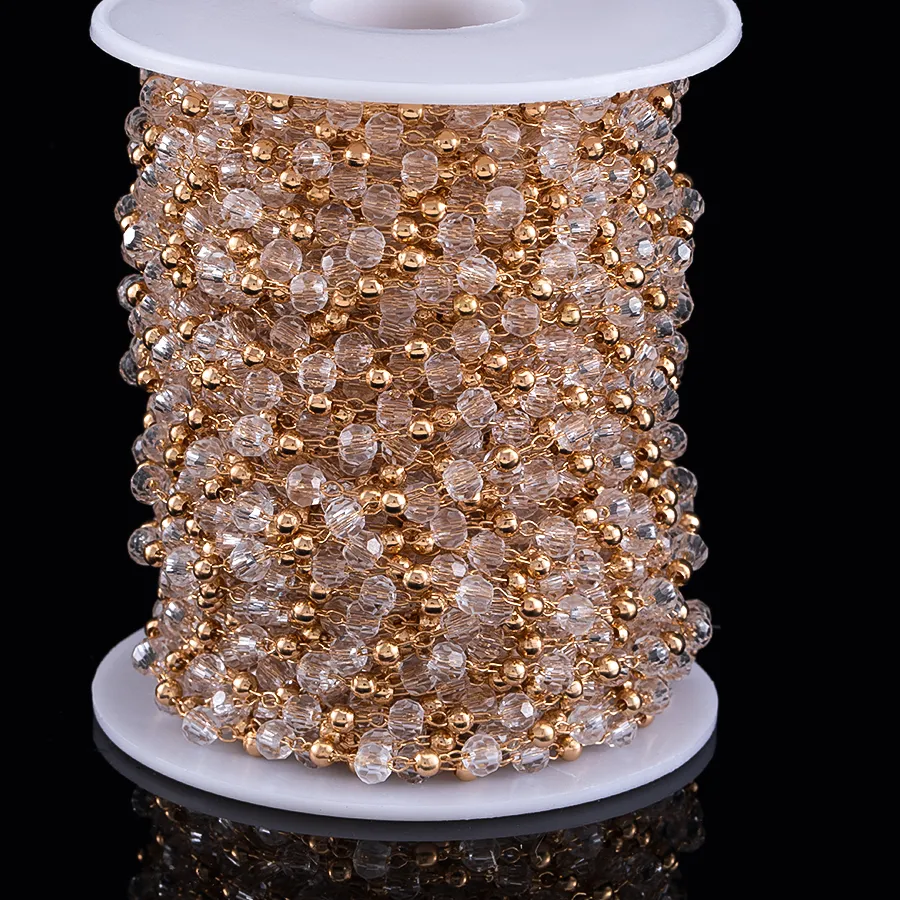 Authentic The Gilded Path of Light: Radiant Crystal and Copper Beaded Creation Chain