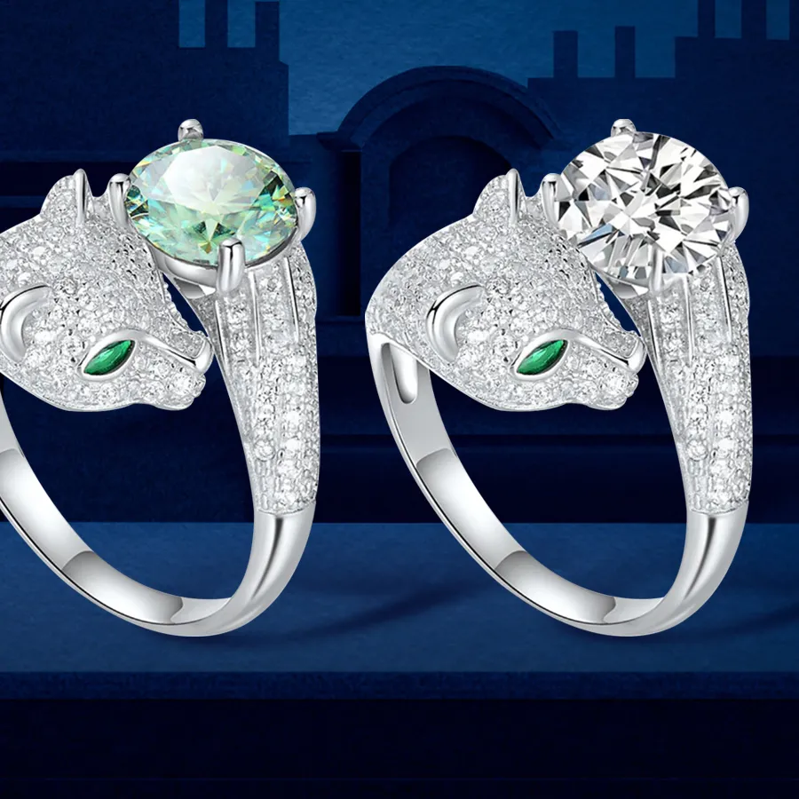 Authentic Leopard's Eye: 2ct Moissanite Crown – A Radiant Guardian for the Feminine Spirit