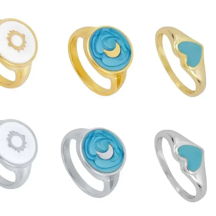 Authentic Celestial Harmony: The Sun, Moon, and Heart Talisman Rings