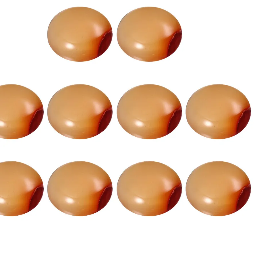 Authentic 20Pcs Natural Stone Patches Red Agate Hairpin Parts 12Mm for Jewelry Making DIY Supplies Stylish Pendants for Necklaces