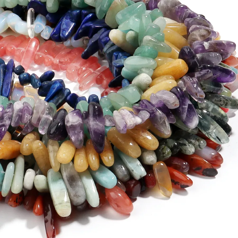 Authentic Rivers of Earthly Power: Natural Crystal Chip Strands