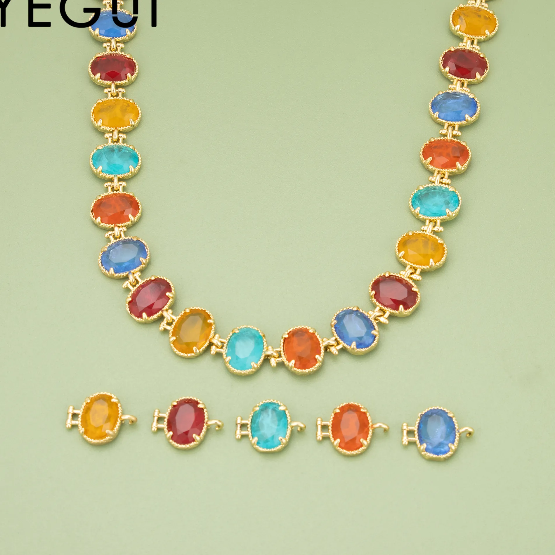 Authentic YEGUI,2pcs/lot,MI13,jewelry accessories,18k gold plated,,natural stone,jewelry making,hand made,diy pendants