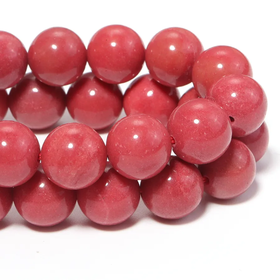 Authentic 1strand/lot 6/8/10mm Red Coral Natural Stone Beads Round Loose Spacer Beads For Jewelry Making DIY Necklace Bracelet
