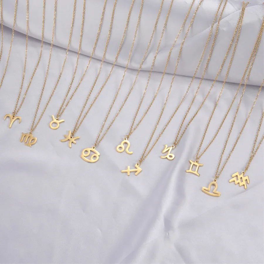 Authentic Pisces Aries Taurus Constellation Zodiac Pendant Necklace