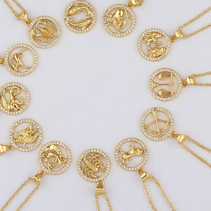 Authentic Constellation Necklace Scorpio Leo Capricorn Aquarius Necklace Zodiac Libra Taurus Virgo Gemini Sagittarius Pisces Aries Cancer