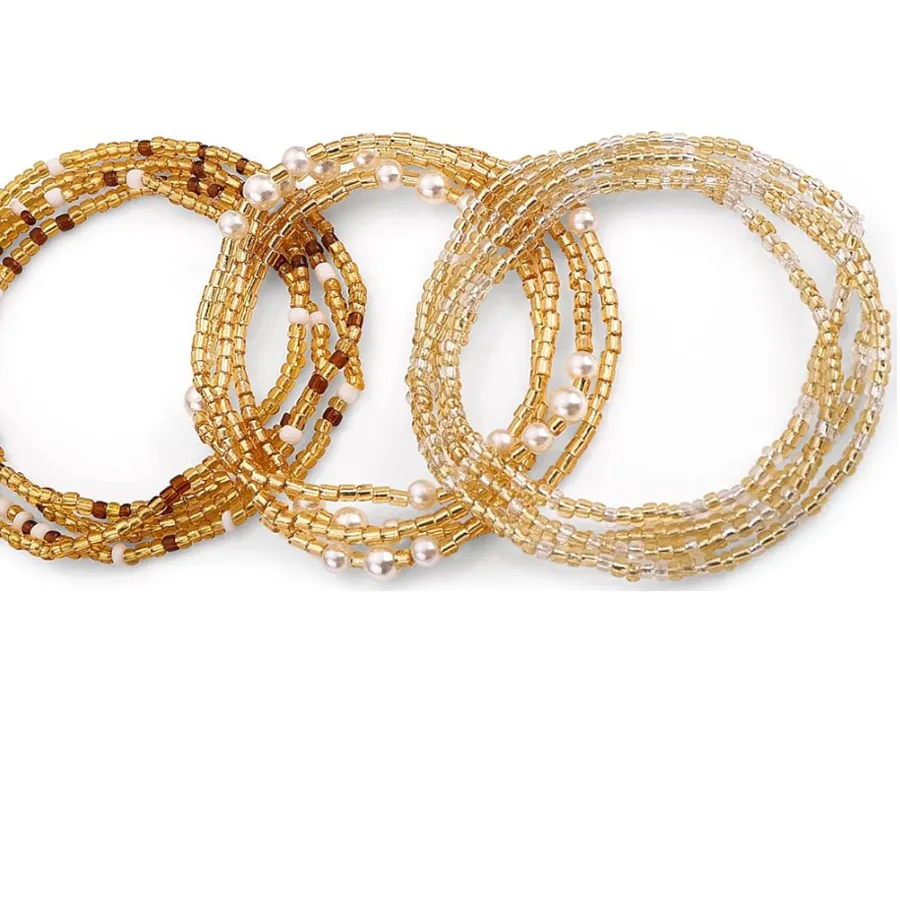 Authentic Waist Beads Belly Beads Elastic Chain African Waist Chains Body Jewelry Bikini Summer Jewelry Chains