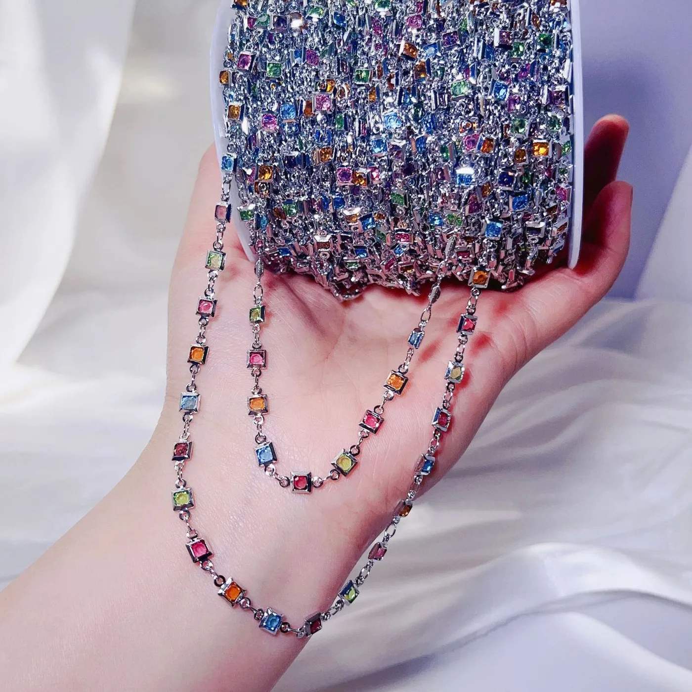 Authentic The Luminescent Prism Chain of Sacred Geometries