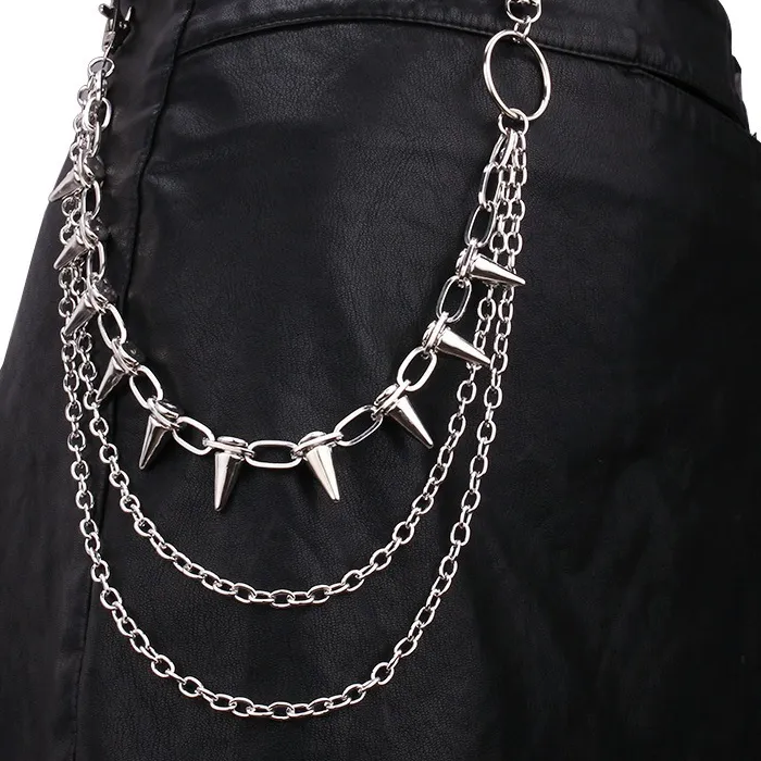 Authentic Hip Hop Punk Rock Pants Waist Chain Key Chain Trousers Chain Wallet Keychain Jeans Hip- Hop Jewelry