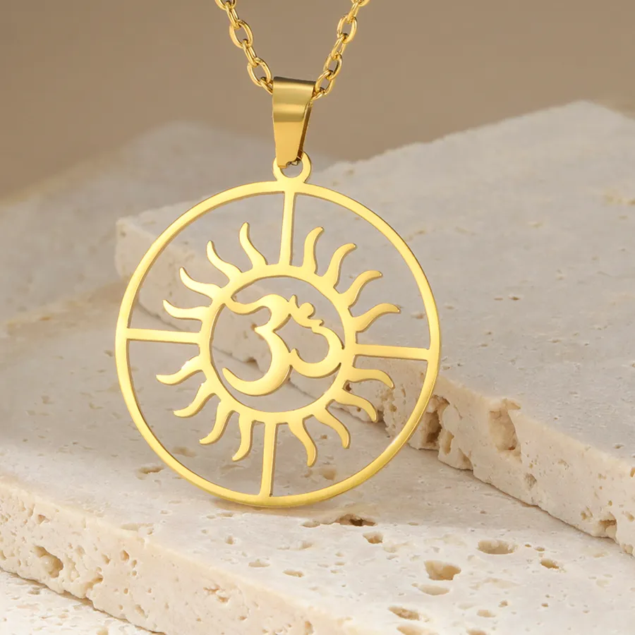 Authentic Radiant Om Sunshine Spiritual Amulet Necklace