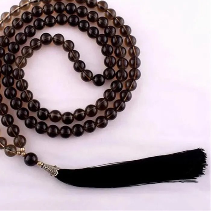 Authentic The Sacred Smoky Quartz Mala Unlocking Divine Protection And Enlightenment