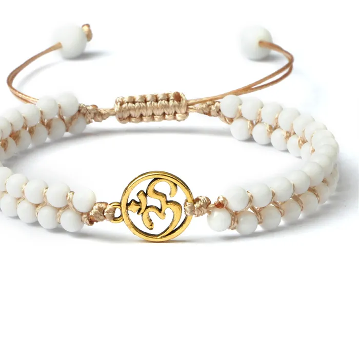 Authentic Radiant Lotus Om Porcelain Talismanic Wrap
