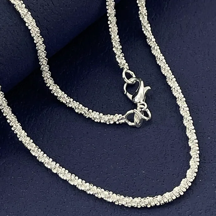 Authentic Aravant 925 Silver 40/45/50/55/60/65/70/75cm Sparkling Necklace Chain For Women Girls Fashion Jewelry
