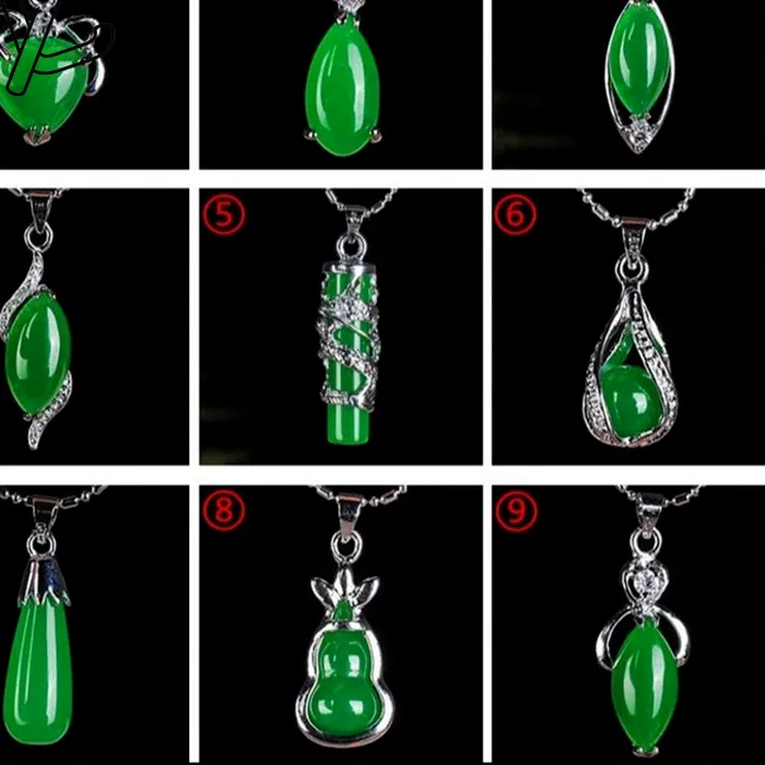 Authentic Azure Dragon Tear Jadeite Amulet