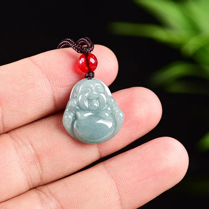 Authentic Guardian of Compassion: Vintage Myanmar Jadeite Guanyin Buddha Pendant