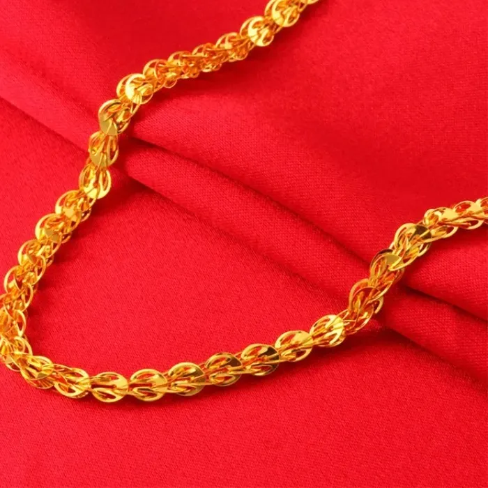 Authentic Lynge Jewelry Women's 24K Gold AU999 Sweater Chain Phoenix Tail Necklace - Exquisite phoenix, heavy texture, value-preserving, f