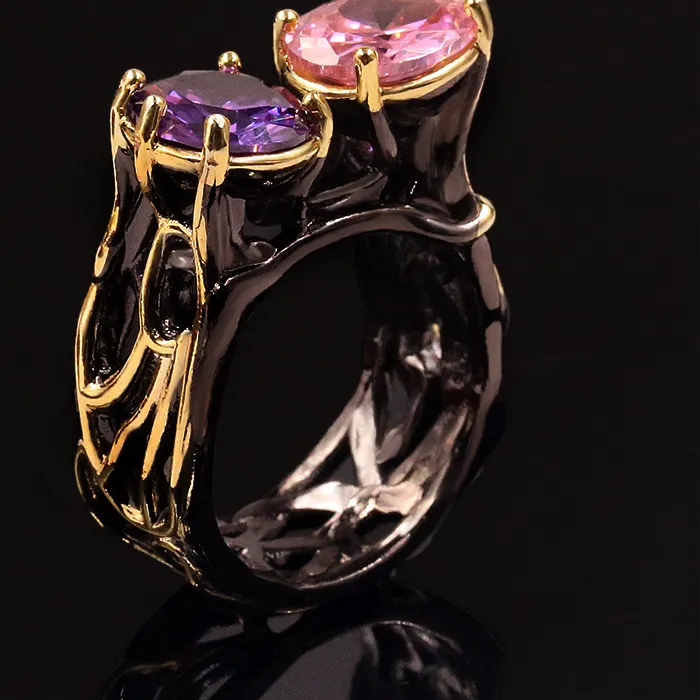 Authentic The Renaissance Amethyst Sovereign Ring