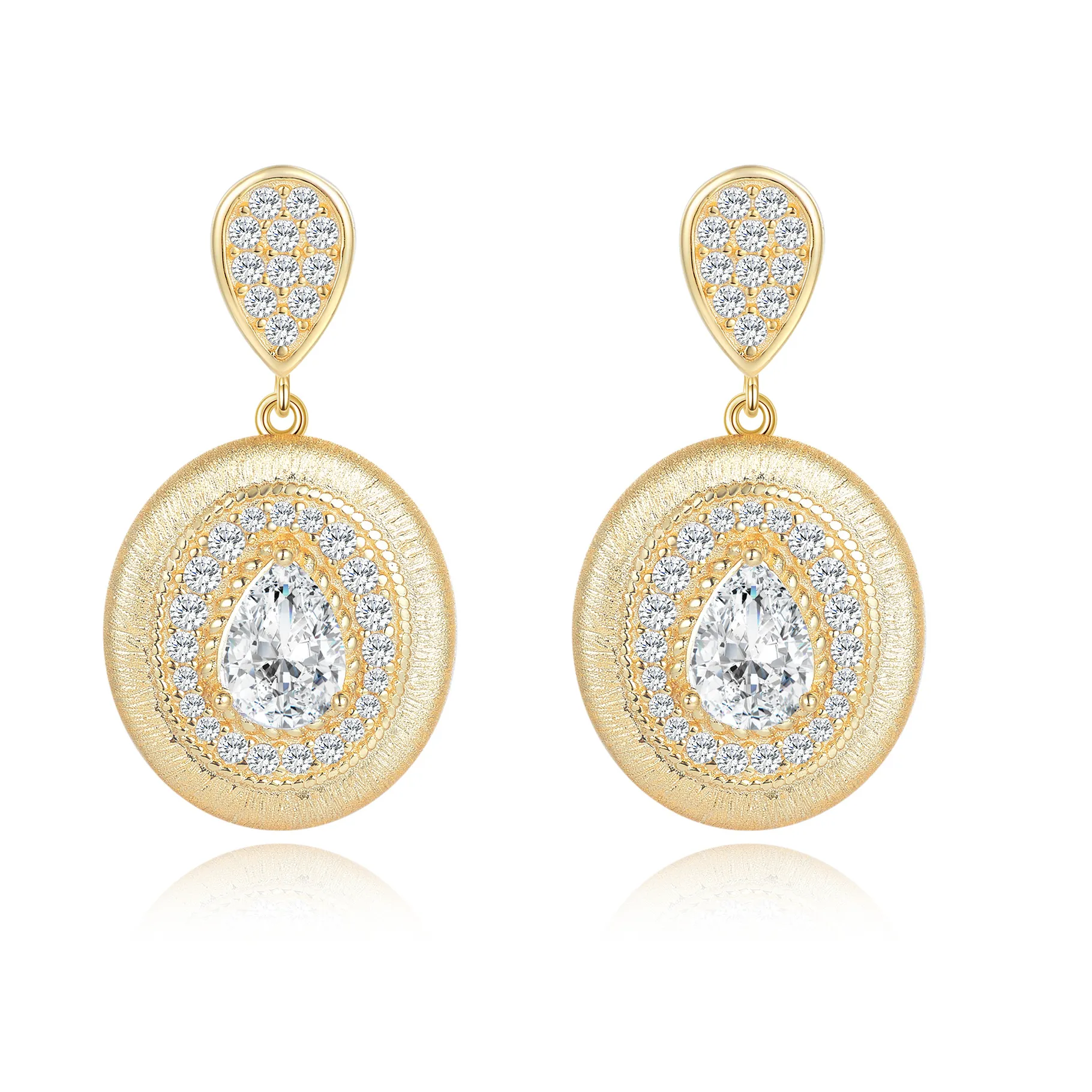 Authentic Celestial Tears of 14K Gold and Moissanite Drop Earrings