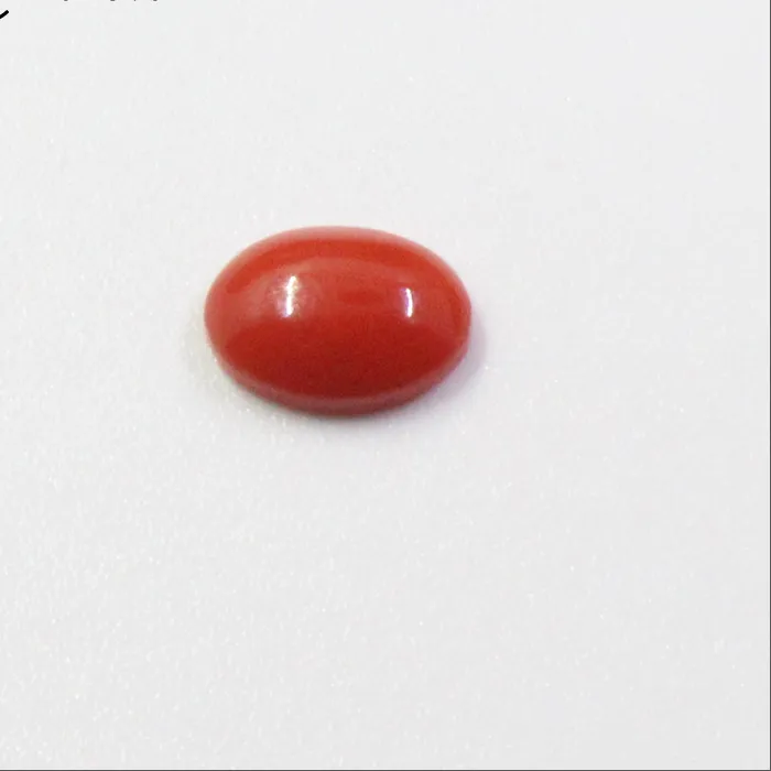 Authentic 100% Italian Red Coral 4mm*6mm To 8mm*10mm Natural Precious Coral Loose Gemstone for Ring Making Italian Coral for Jewelry Shop
