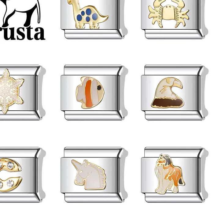 Authentic The Menagerie of Fate: Modular Italian Link Talisman Bracelet