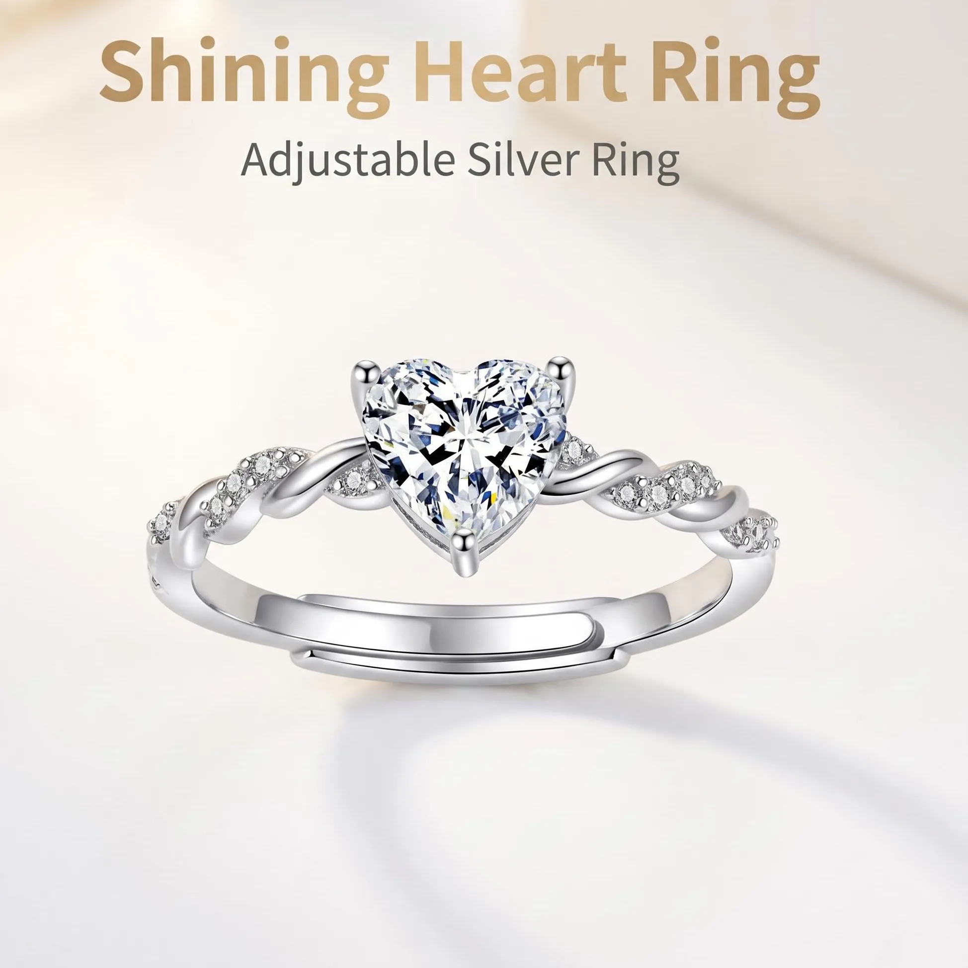 Authentic 925 Sterling Silver Ring Classics Zircon Shining Beautiful Ring Jewelry Branch