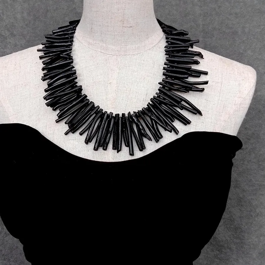 Authentic Abyssal Elegance: The Obsidian Coral Branch Talisman