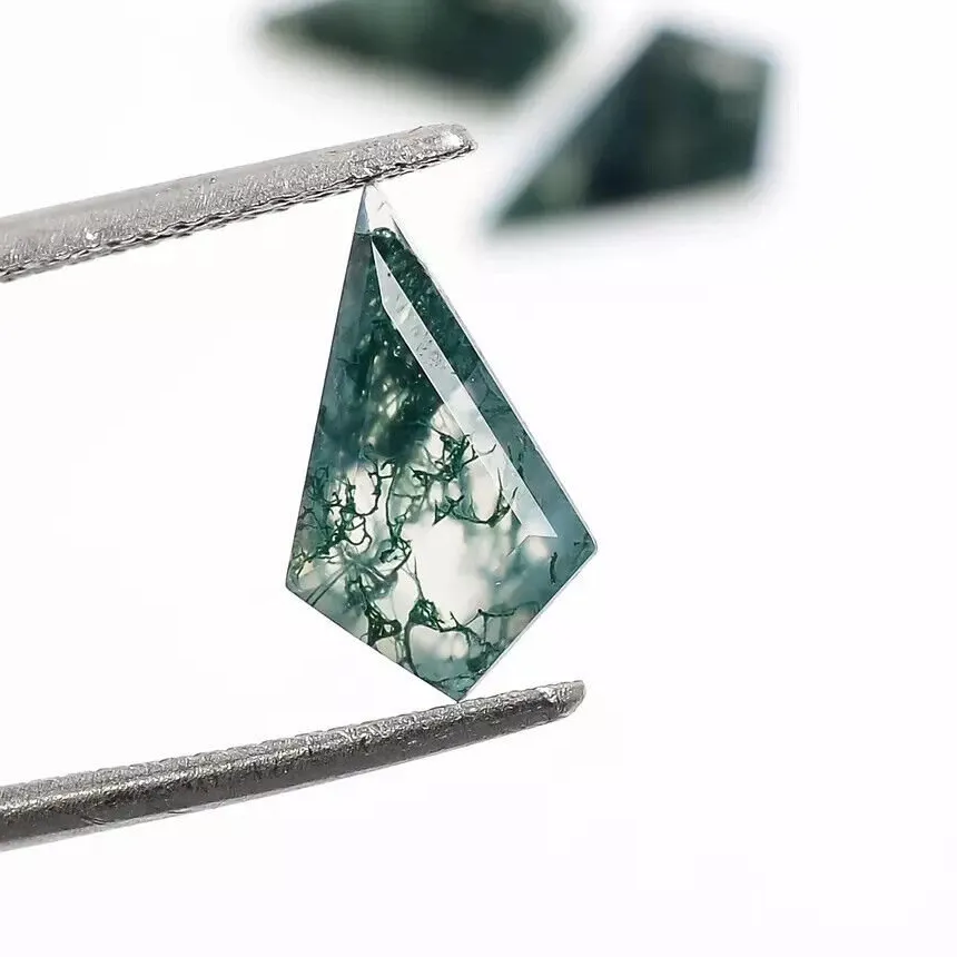 Authentic The Verdant Keeper: Kite-Cut Moss Agate of Earthly Wisdom