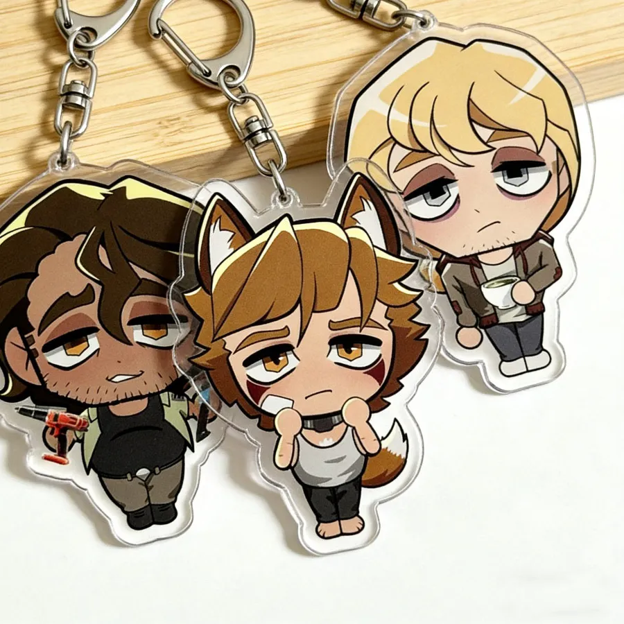 Authentic Anime Chibi YKMET Keychain Accessories Bag Keyrings Jewelry Manga Game Fans Gifts