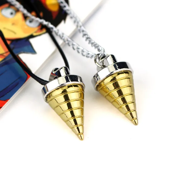 Authentic Anime Tengen Toppa Gurren-Lagann Keychain Simon Ganman Spiral Pendant Necklace For Women Men Hold Accessories Jewelry Gift