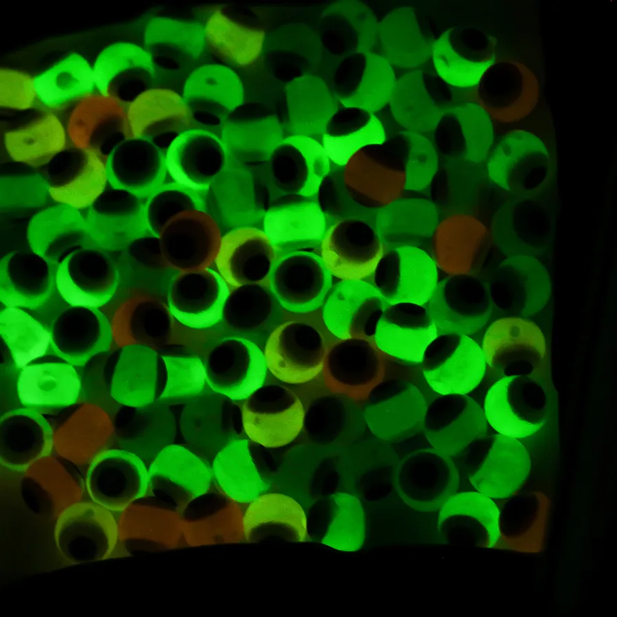Authentic 10pcs/lot 6mm Luminous Round Beads Evil Eye Loose Spacer Beads for Jewelry Making DIY Handmade Bracelet Accessories