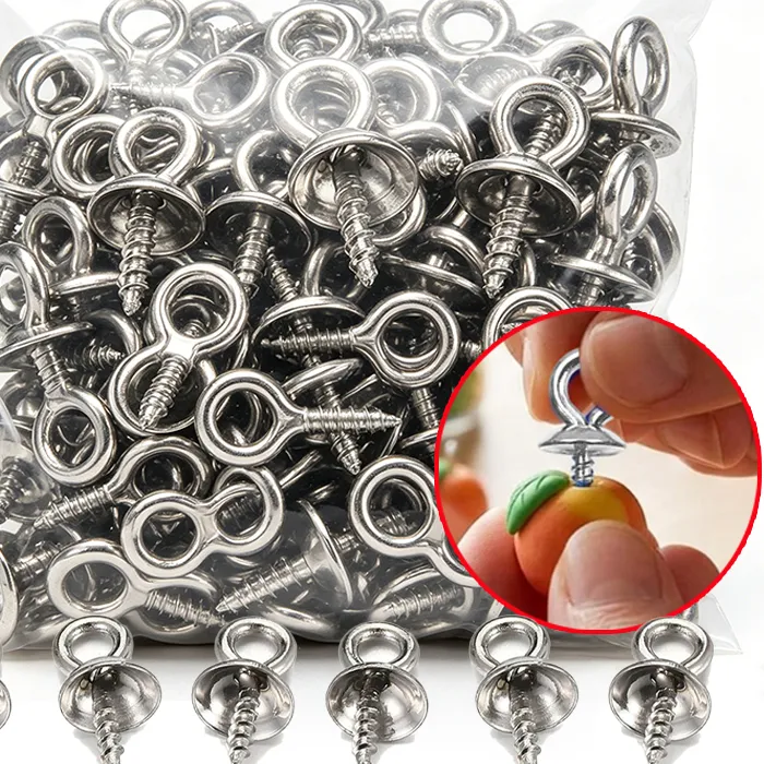 Authentic Beaded Bridges to Eternity: 50 Sacred Screw Eye Pins for Harmonious Connection