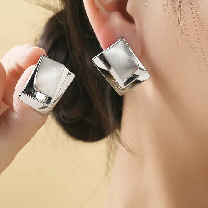 Authentic The Golden Labyrinth Square Studs