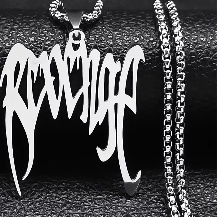 Authentic Punk Broken Stainless Steel Spiked Choker Necklace Women/Men Silver Color Pendants Necklaces Jewelry collier lettre N3430S03