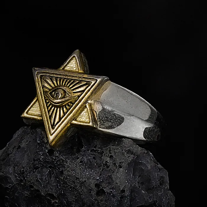 Authentic The All-Seeing Sentinel: Eye of Providence Sovereign Ring