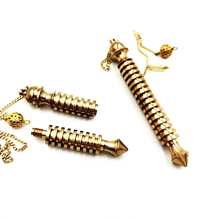 Authentic Can be opened Pendulum for Dowsing pendants pendule divination energy therap 16 section long