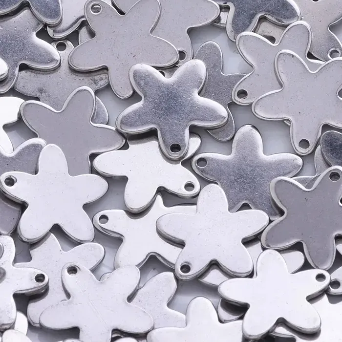 Authentic 20pcs 14mm tiny star charm,stamping blank charms,small charm,pendant charm-10086203