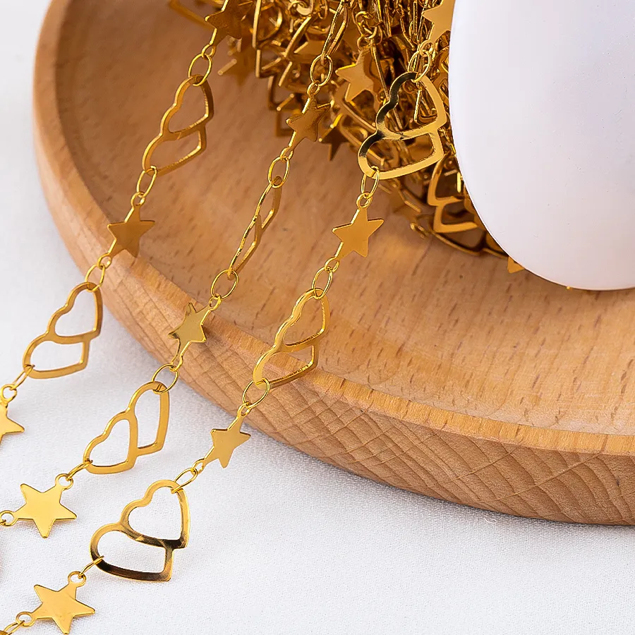 Authentic Celestial Star and Heart Sacred Geometry Chain