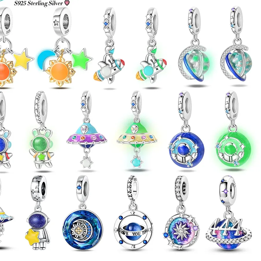Authentic Celestial Odyssey Luminous Star Moon and Astronaut Talisman
