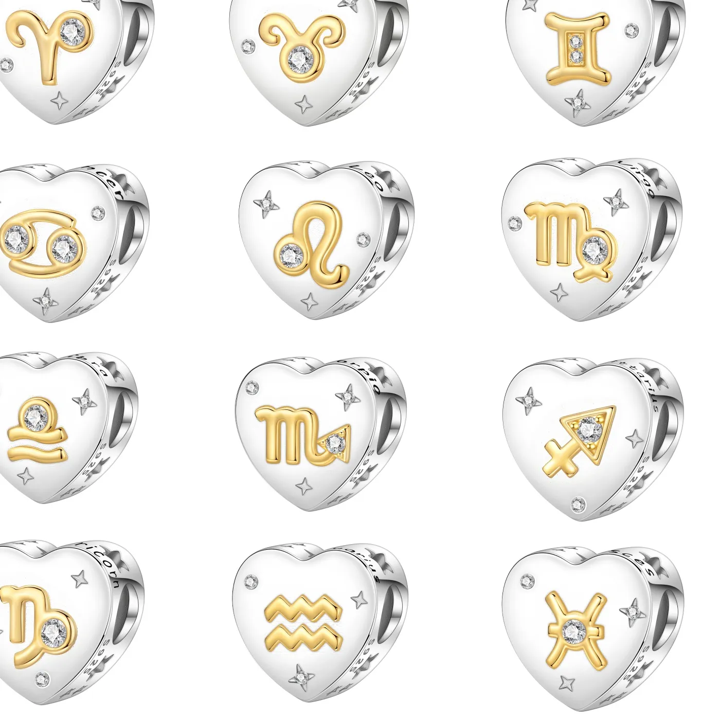 Authentic Celestial Alignment: The Sterling Zodiac Constellation Charm