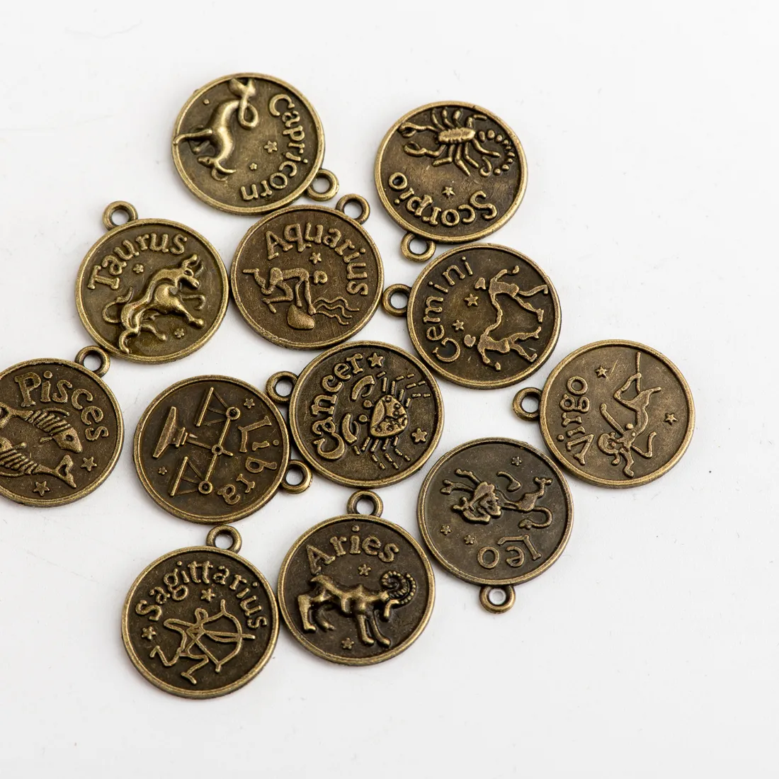 Authentic 12 constellations pendant Jewelry finding & components diy make up accessory jewelry DIY manual  #JY115