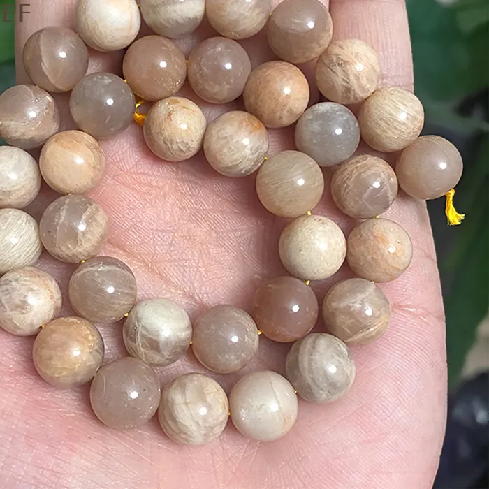 Authentic Natural Yellow Peach Sunstone Loose Round Beads for Jewelry Making Diy Handmade Bracelet Necklace 15" Strand 4 6 8 10 12MM