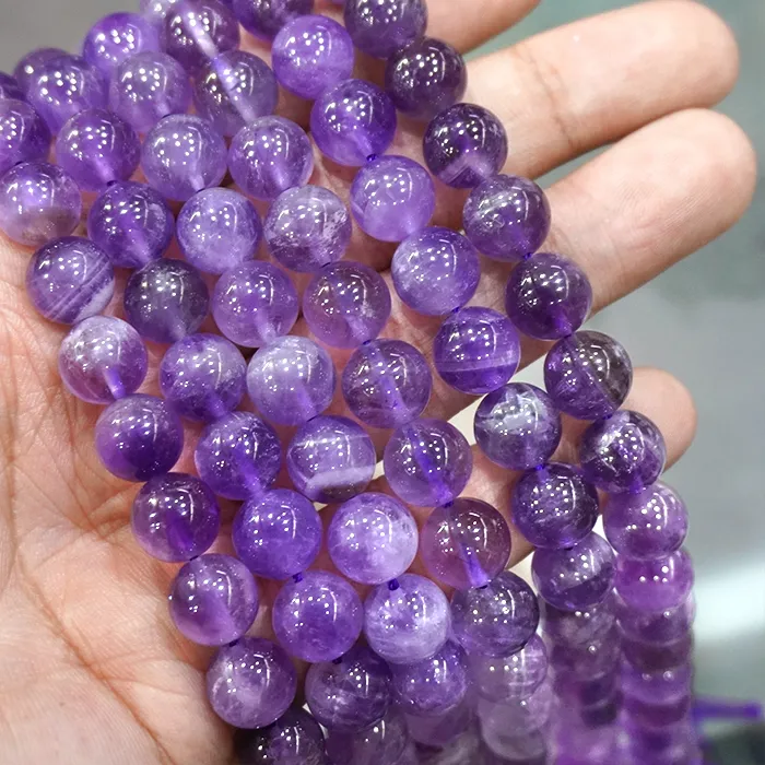 Authentic Amethyst Whispers: Crown Chakra Elixir Beads