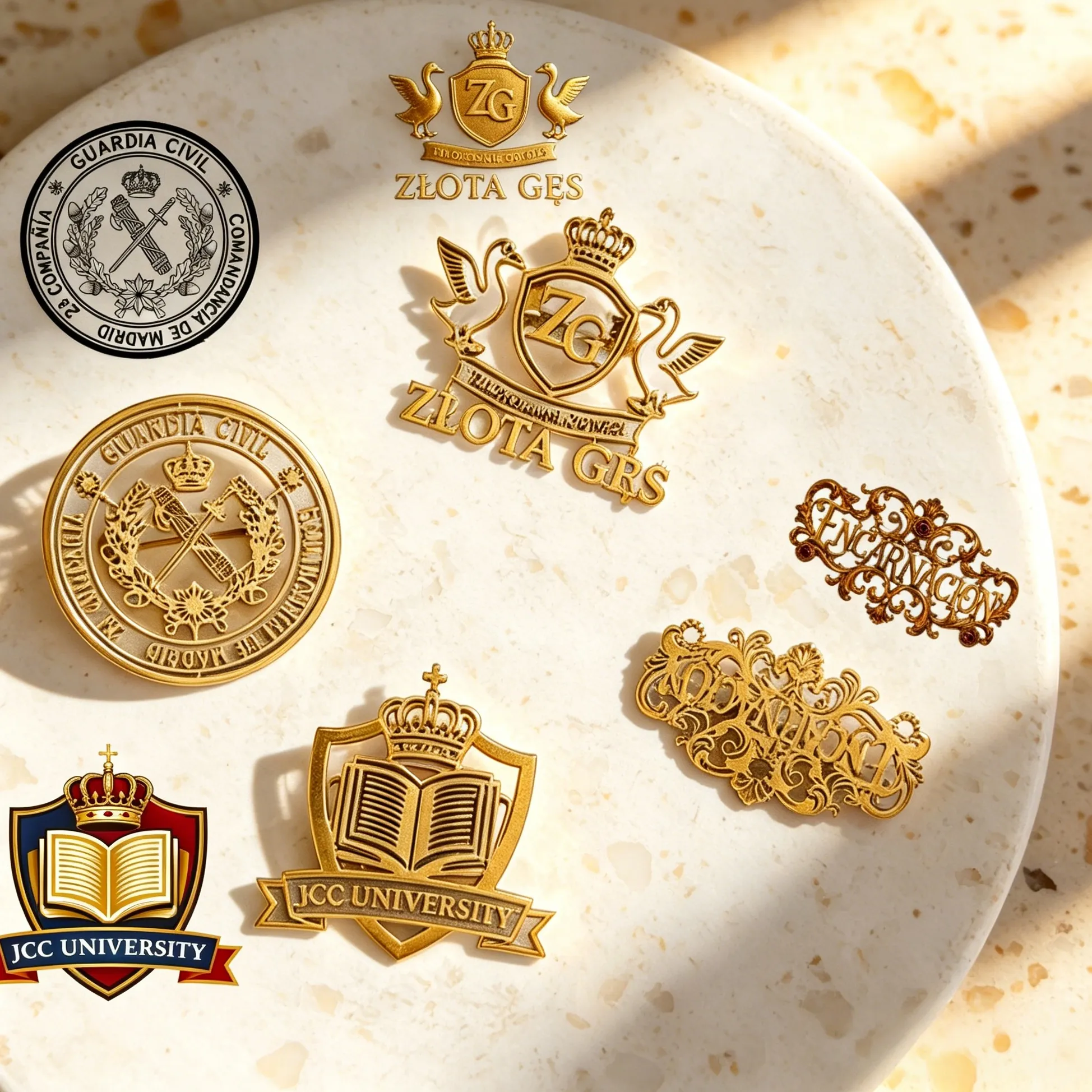 Authentic Custom Logo Brooches Personalized Retro Badge Pin Stainless Steel Image Brooch for Clothes Backpack Decoration Jewelry Gift