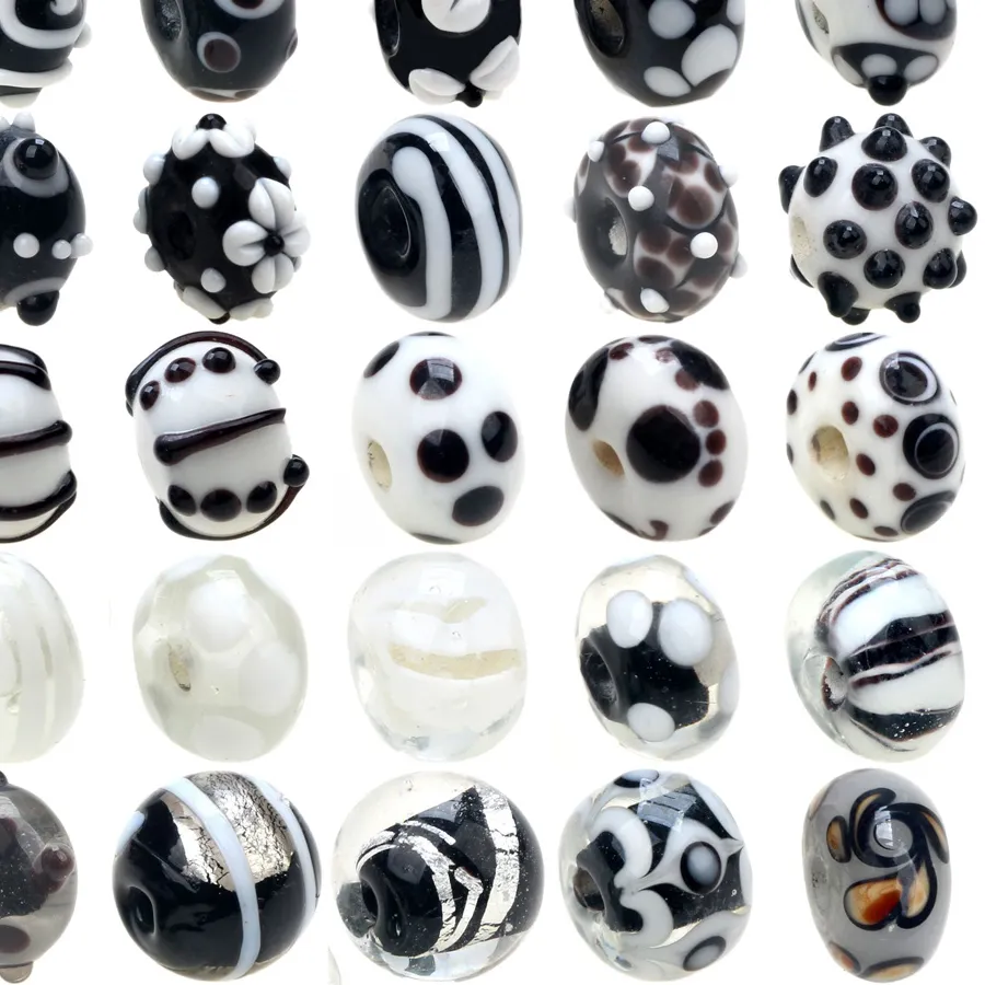 Authentic Obsidian Shadow Artisan Lampwork Beads - Vessels of Void and Transformation