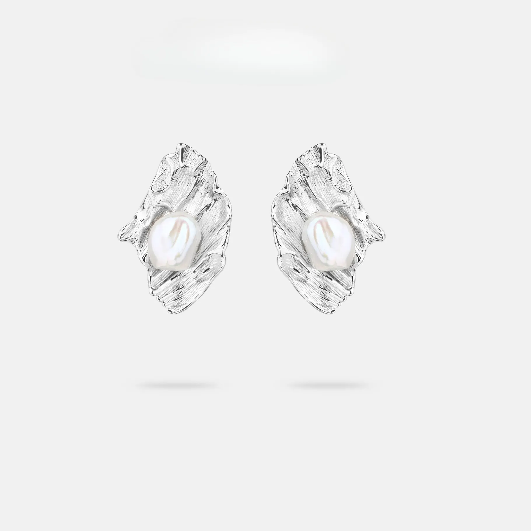 Authentic S925 Pure Silver Earrings for Women Niche Luxury High-end Jewelry Hong Kong Style Wedding Jewelry