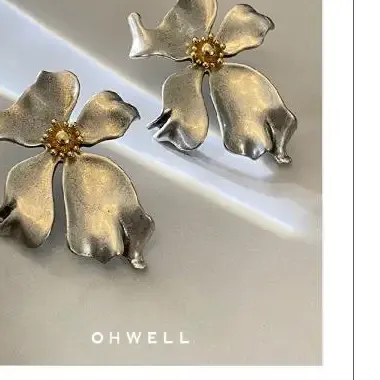 Authentic Blossoming Serenity: Flower Earrings for the Soul