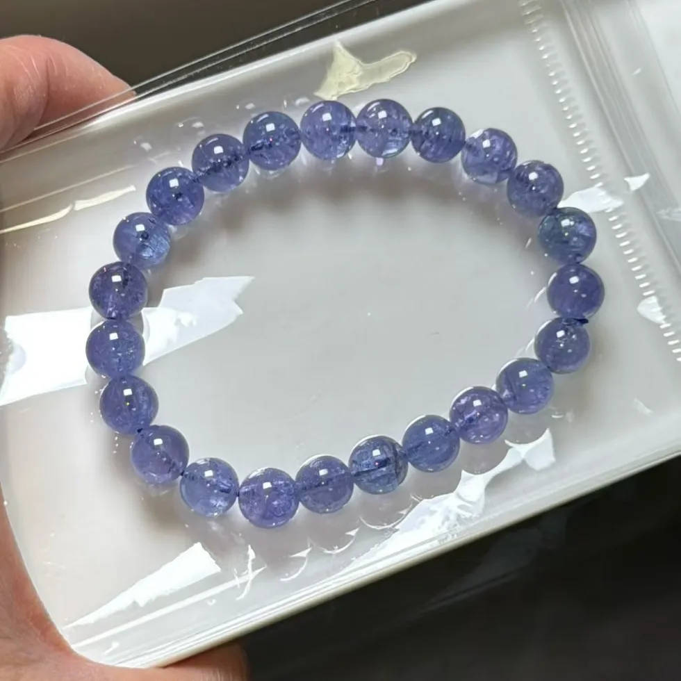Authentic Celestial Blue Tanzanite Oracle Bangle - Unlock the Secrets of the Universe