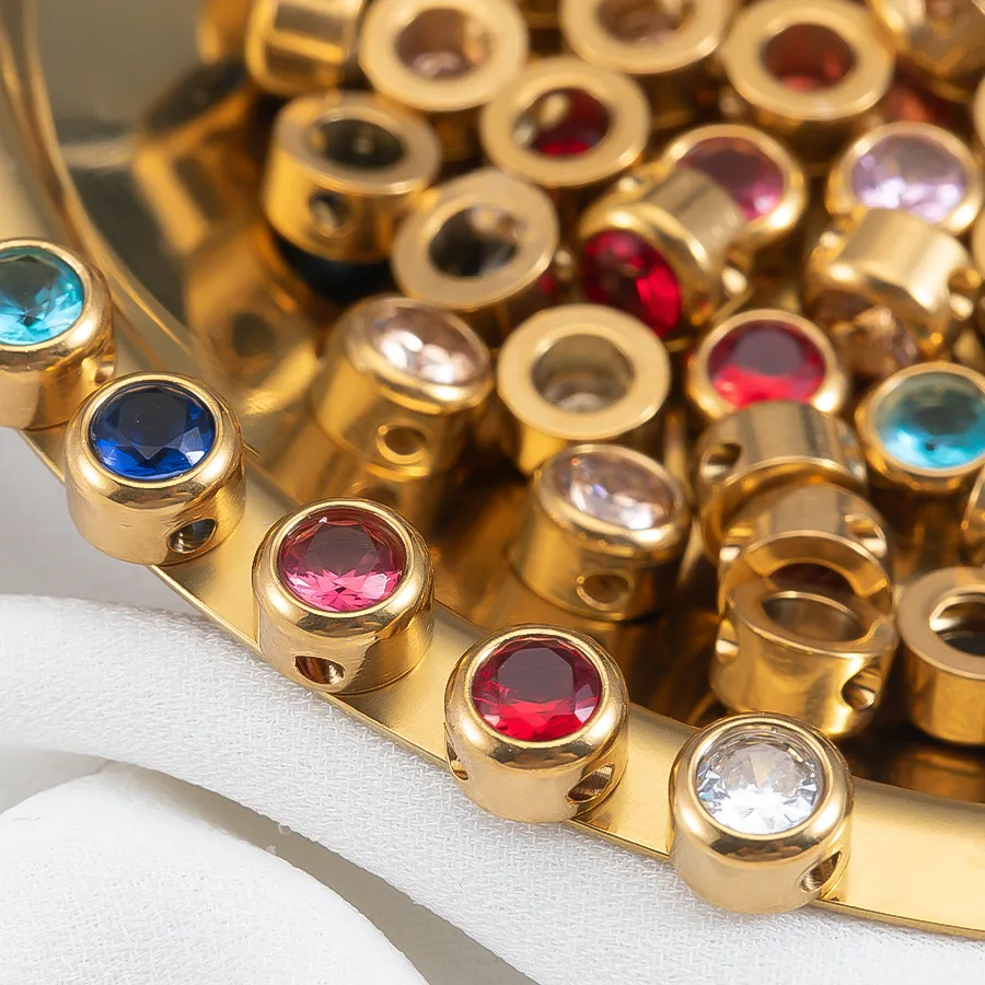 Authentic Celestial Prism: Luminescent Zircon Weaving Beads