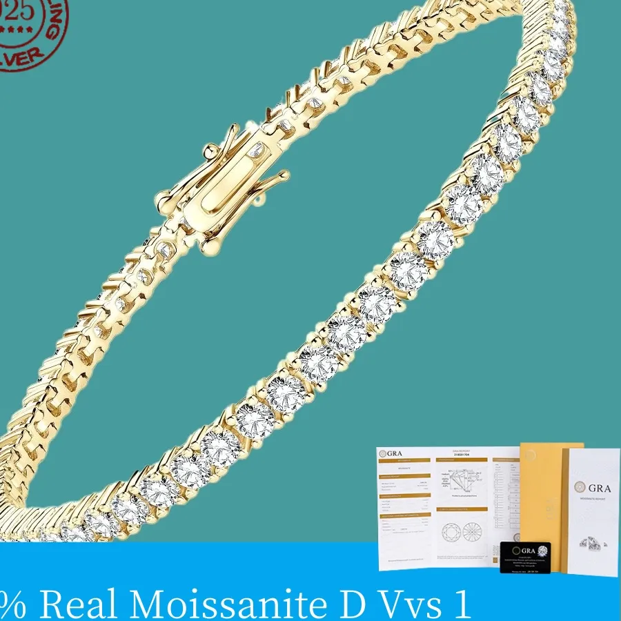 Authentic Celestial Radiance Moissanite Eternal Link Bracelet