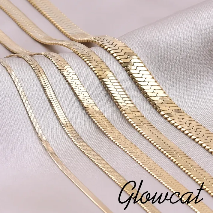 Authentic 2/3/4/5/6mm Snake Chain Necklaces For Women Men Accessories Stainless Steel Flat Chains On The Neck Necklace Jewelry